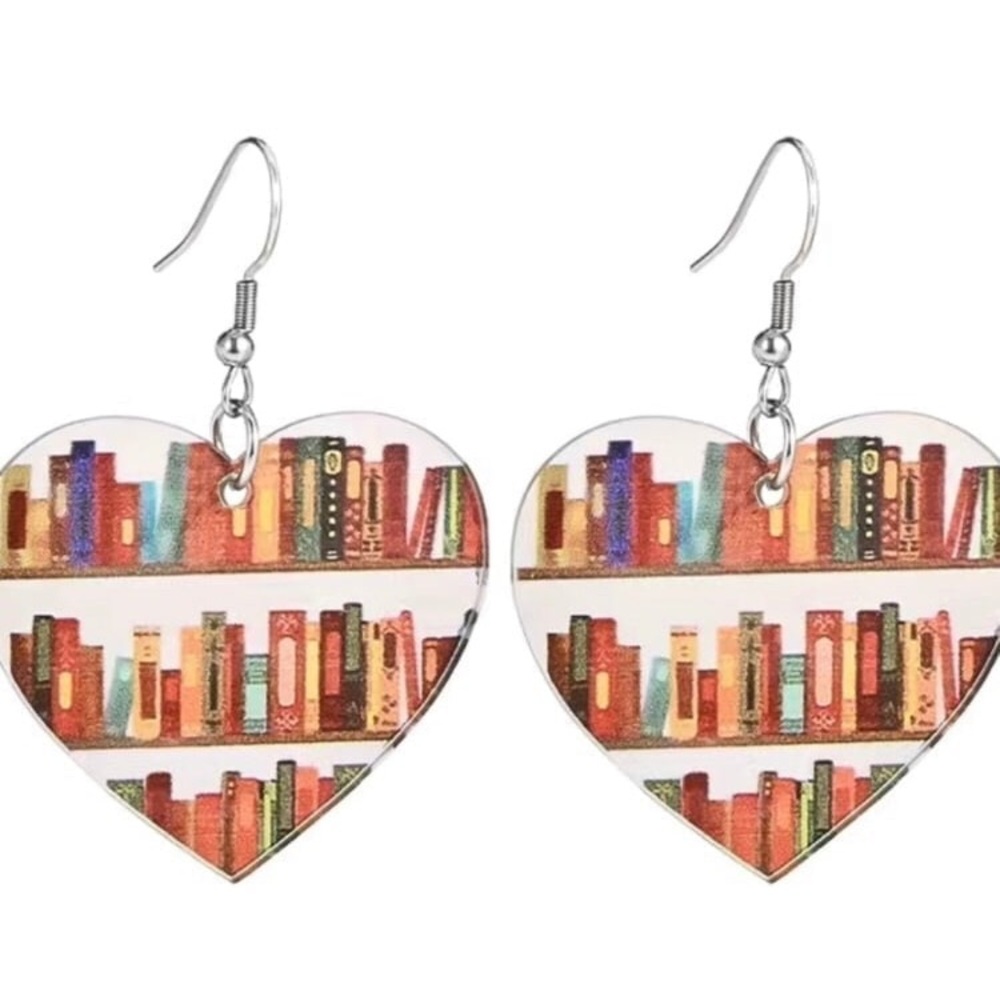 NWT Book Earrings